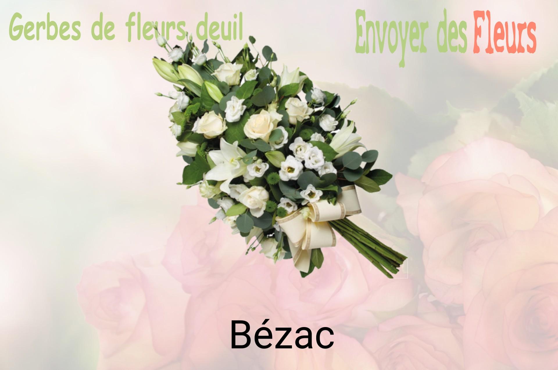 Gerbe de fleurs de deuil livrée à Bézac